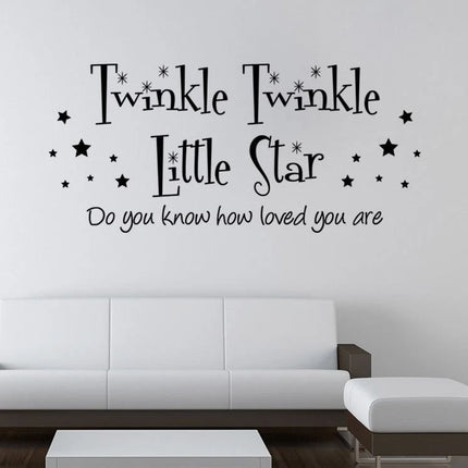 Twinkle Twinkle Little Star Kids Bedroom Wall Sticker