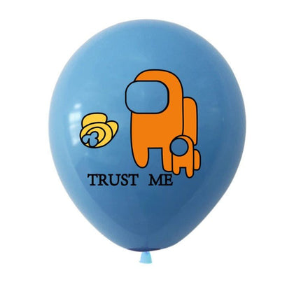 Set of Among Us Game Kids Birthday Party Supplies Balloons Banner Cupcake Topper - Go2buy Australia