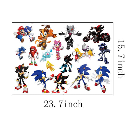 Sonic the Hedgehog Wall Sticker Removable Vinyl Wall Decal for Kids Bedroom & Playroom - Go2buy Australia