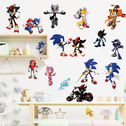 Sonic the Hedgehog Wall Sticker Removable Vinyl Wall Decal for Kids Bedroom & Playroom - Go2buy Australia