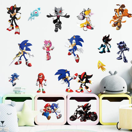 Sonic the Hedgehog Wall Sticker Removable Vinyl Wall Decal for Kids Bedroom & Playroom - Go2buy Australia