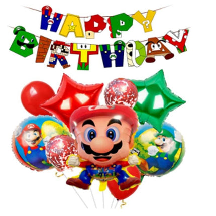 Super Mario Birthday Balloon Set for Kids Party Decorations - Go2buy Australia
