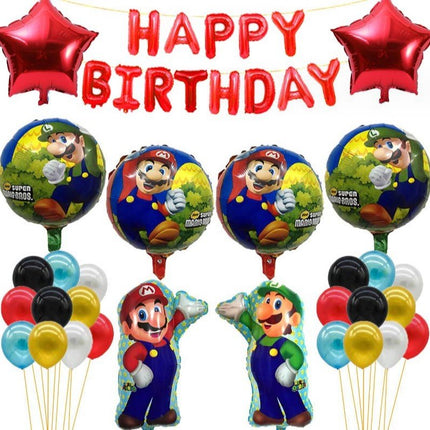 Super Mario Birthday Balloon Set for Kids Party Decorations - Go2buy Australia
