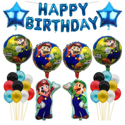 Super Mario Birthday Balloon Set for Kids Party Decorations - Go2buy Australia