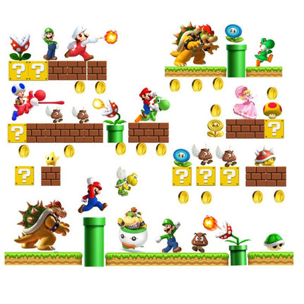 Super Mario Bros. Deluxe Wall Decals for Kids' Room Decor DIY - Go2buy Australia