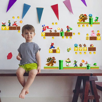 Super Mario Bros. Deluxe Wall Decals for Kids' Room Decor DIY - Go2buy Australia