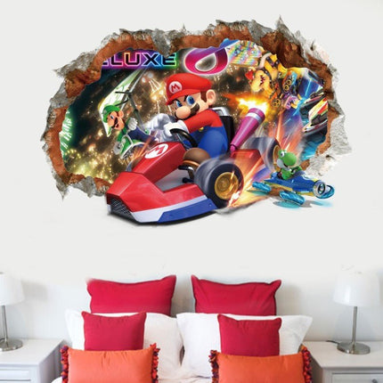 Super Mario Kart Removable 3D Wall Stickers for Kids Room - Go2buy Australia