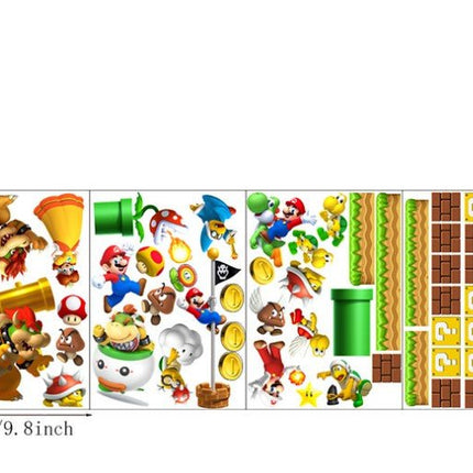 Super Mario Removable Wall Stickers for Kids Room DIY - Go2buy Australia