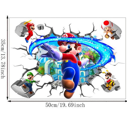 Super Mario Removable Wall Stickers for Kids Room DIY - Go2buy Australia