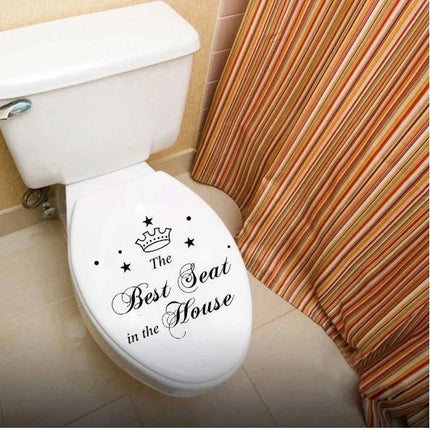 The Best Seat in the House Toilet Sticker – Funny Bathroom Decal - Go2buy Australia