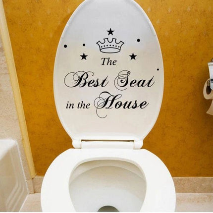 The Best Seat in the House Toilet Sticker – Funny Bathroom Decal - Go2buy Australia