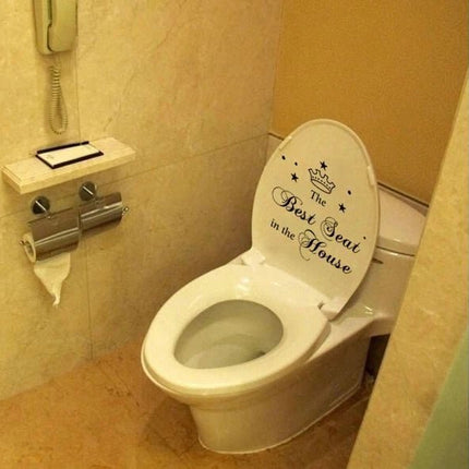 The Best Seat in the House Toilet Sticker – Funny Bathroom Decal - Go2buy Australia