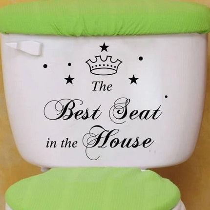 The Best Seat in the House Toilet Sticker – Funny Bathroom Decal - Go2buy Australia