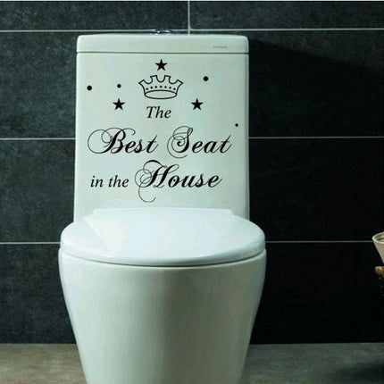 The Best Seat in the House Toilet Sticker – Funny Bathroom Decal - Go2buy Australia