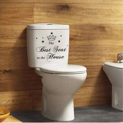 The Best Seat in the House Toilet Sticker – Funny Bathroom Decal - Go2buy Australia