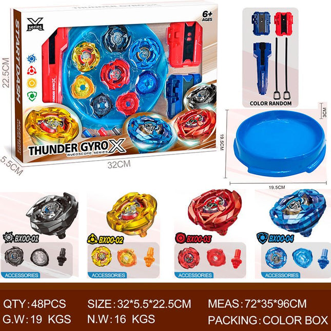 Thunder Gyro X 2-Player Bey Spinning Top Battle Arena Set - Go2buy Australia