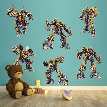 Transformers Bumblebee Wall Stickers – Robot Decal Set - Go2buy Australia
