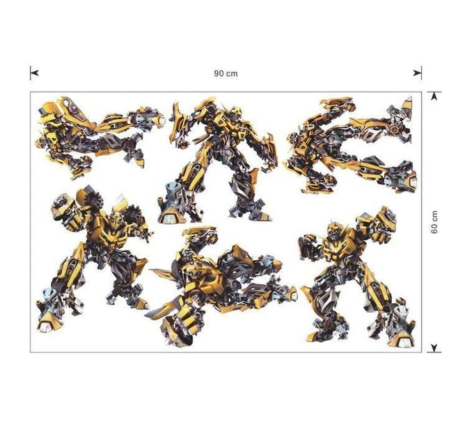 Transformers Bumblebee Wall Stickers – Robot Decal Set - Go2buy Australia