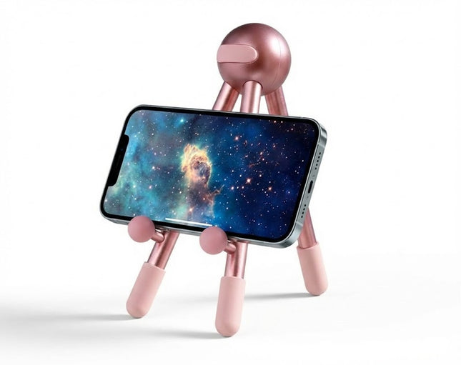 Remax RM-C58 Aliens Series Adjustable Phone & Tablet Stand (4-12.9") - Pink