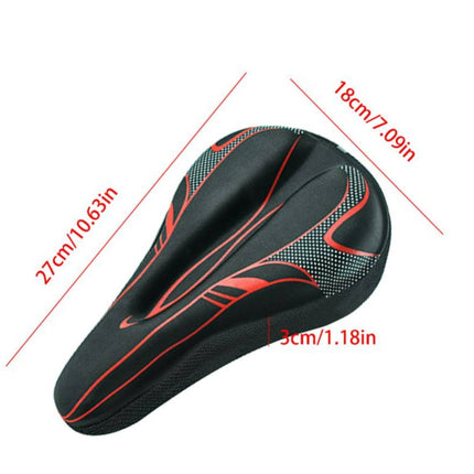Upgrade Silicone Gel Cycling Seat Cushion Bike Saddle Pad Memory Foam Soft Cover - Go2buy Australia