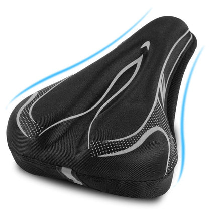 Upgrade Silicone Gel Cycling Seat Cushion Bike Saddle Pad Memory Foam Soft Cover - Go2buy Australia