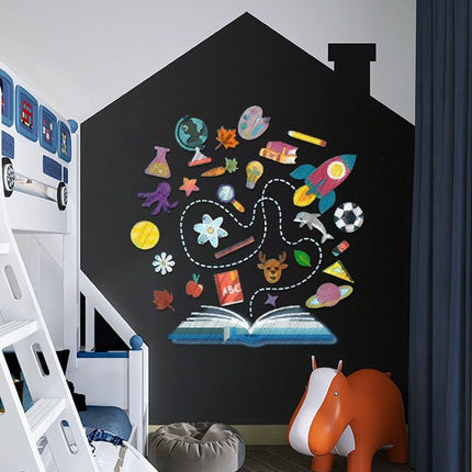 Wall Decal Portable Blackboard Whiteboard Sticker Removable Large Chalkboard - Go2buy Australia