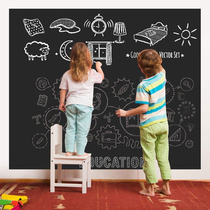 Wall Decal Portable Blackboard Whiteboard Sticker Removable Large Chalkboard - Go2buy Australia