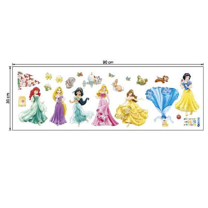 Wall Sticker Disney Princess Girl Removable Kids Girl Room Decal - Go2buy Australia