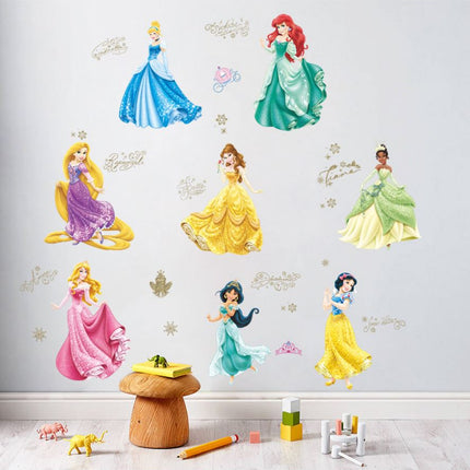 Wall Sticker Disney Princess Girl Removable Kids Girl Room Decal - Go2buy Australia