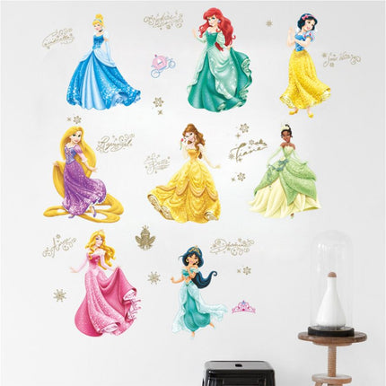 Wall Sticker Disney Princess Girl Removable Kids Girl Room Decal - Go2buy Australia