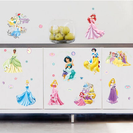 Wall Sticker Disney Princess Girl Removable Kids Girl Room Decal - Go2buy Australia