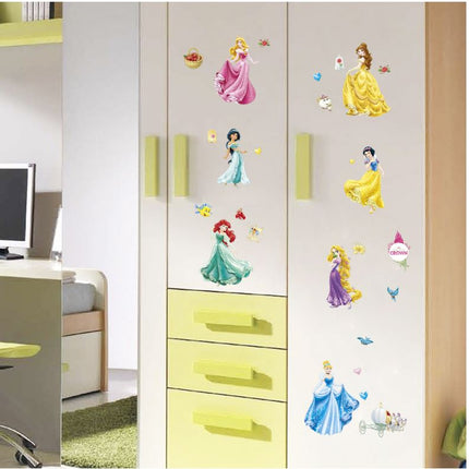 Wall Sticker Disney Princess Girl Removable Kids Girl Room Decal - Go2buy Australia