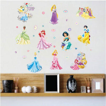 Wall Sticker Disney Princess Girl Removable Kids Girl Room Decal - Go2buy Australia