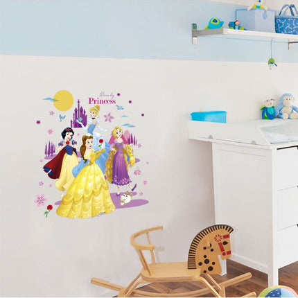 Wall Sticker Disney Princess Girl Removable Kids Girl Room Decal - Go2buy Australia