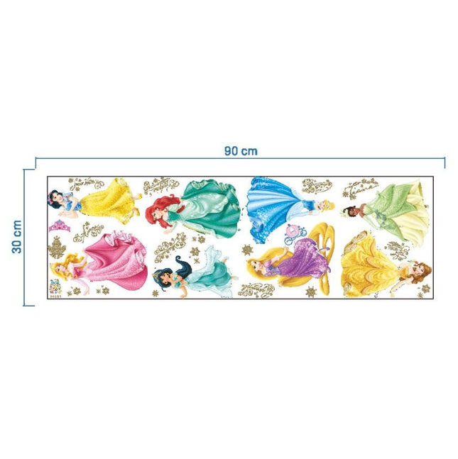 Wall Sticker Disney Princess Girl Removable Kids Girl Room Decal - Go2buy Australia