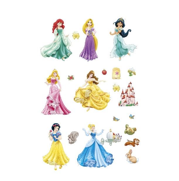 Wall Sticker Disney Princess Girl Removable Kids Girl Room Decal - Go2buy Australia