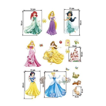 Wall Sticker Disney Princess Girl Removable Kids Girl Room Decal - Go2buy Australia