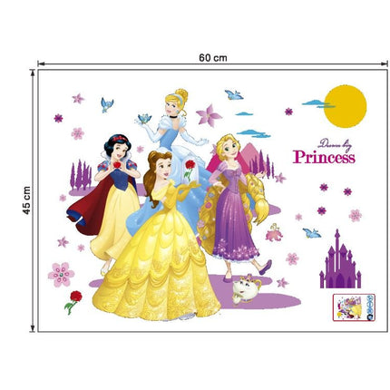 Wall Sticker Disney Princess Girl Removable Kids Girl Room Decal - Go2buy Australia