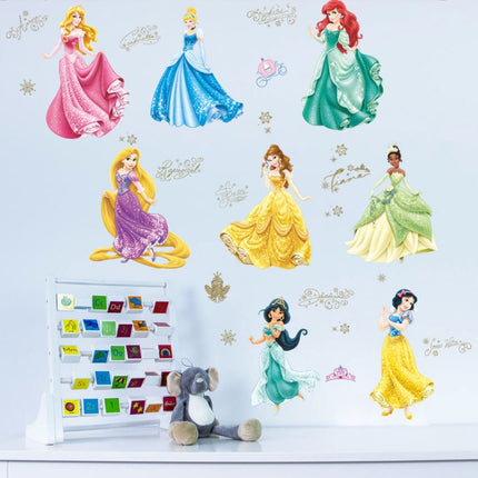 Wall Sticker Disney Princess Girl Removable Kids Girl Room Decal - Go2buy Australia