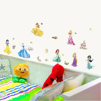 Wall Sticker Disney Princess Girl Removable Kids Girl Room Decal - Go2buy Australia