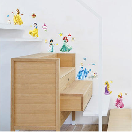 Wall Sticker Disney Princess Girl Removable Kids Girl Room Decal - Go2buy Australia