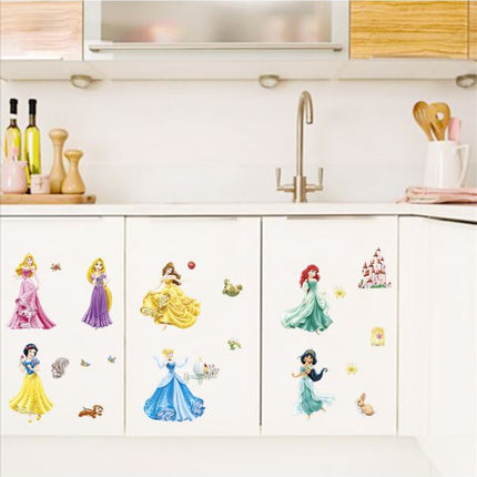 Wall Sticker Disney Princess Girl Removable Kids Girl Room Decal - Go2buy Australia