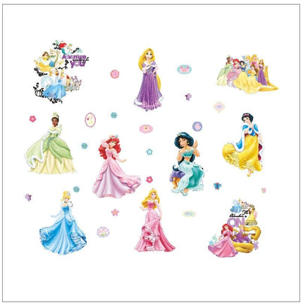 Wall Sticker Disney Princess Girl Removable Kids Girl Room Decal - Go2buy Australia