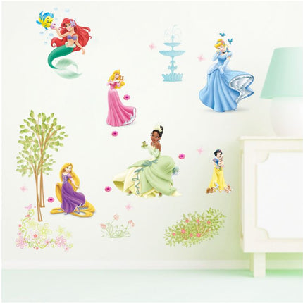 Wall Sticker Disney Princess Girl Removable Kids Girl Room Decal - Go2buy Australia
