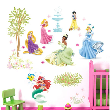 Wall Sticker Disney Princess Girl Removable Kids Girl Room Decal - Go2buy Australia
