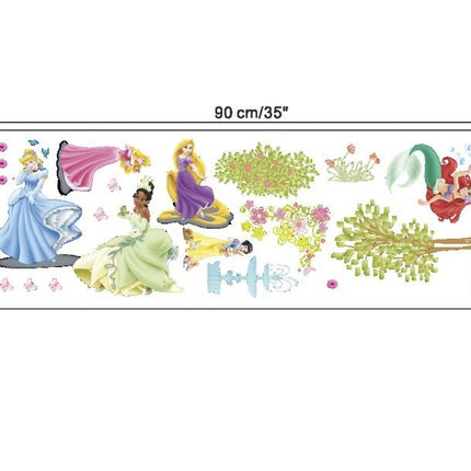 Wall Sticker Disney Princess Girl Removable Kids Girl Room Decal - Go2buy Australia