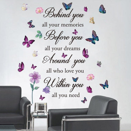 Wall Stickers Removable Butterfly Dream Love Memory Living Room Decal Art Decor - Go2buy Australia