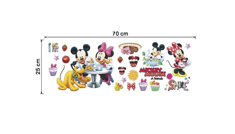 Wall Stickers Removable Mickey Mouse Kids Nursery Decal Picture Art Bedroom - Go2buy Australia