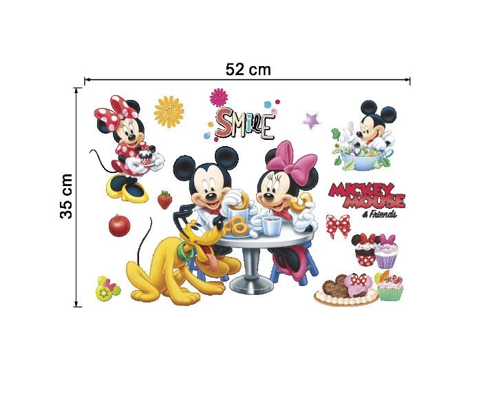 Wall Stickers Removable Mickey Mouse Kids Nursery Decal Picture Art Bedroom - Go2buy Australia