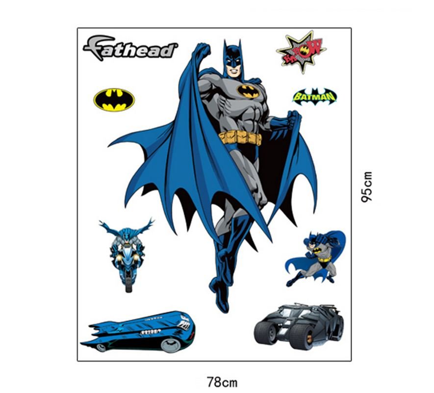 Wall Stickers Removable The Avengers Batman Kid Boy Room - Go2buy Australia